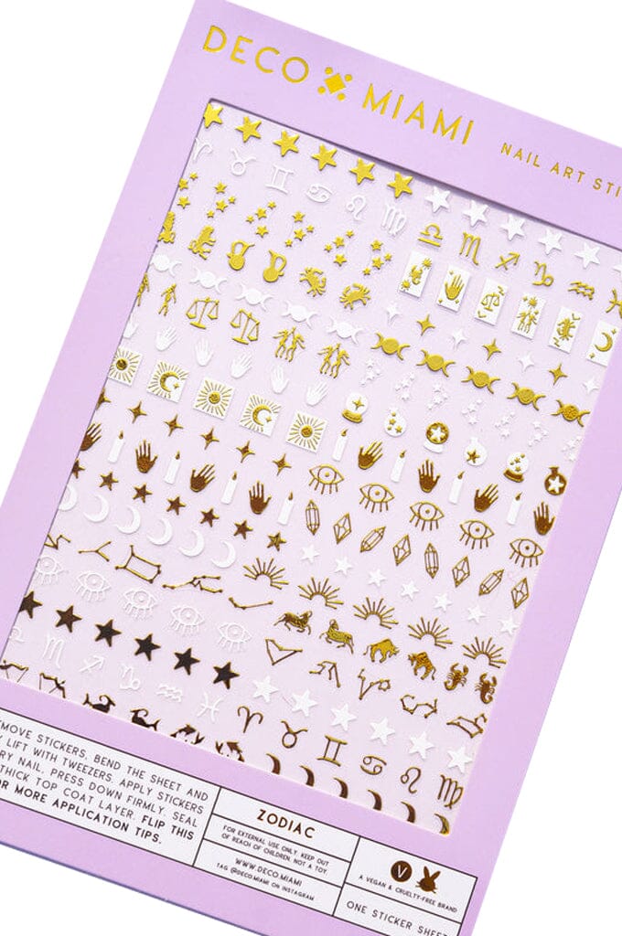 Nail Art Stickers - Zodiac - Noctex - Deco Miami astrology, california, cancer, Cruelty free, Faire, gemini, leo, Made in USA/Canada, nails, pisces, saggitarius, taurus, Vegan, virgo, Zodiac
